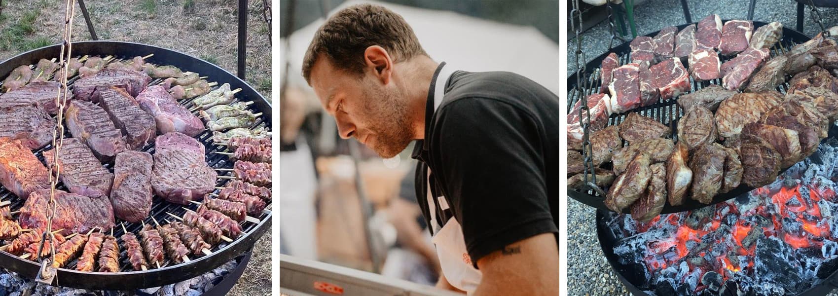 feißt Grill-Event — der große Schwenkgrill im Einsatz
